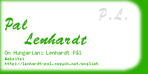 pal lenhardt business card